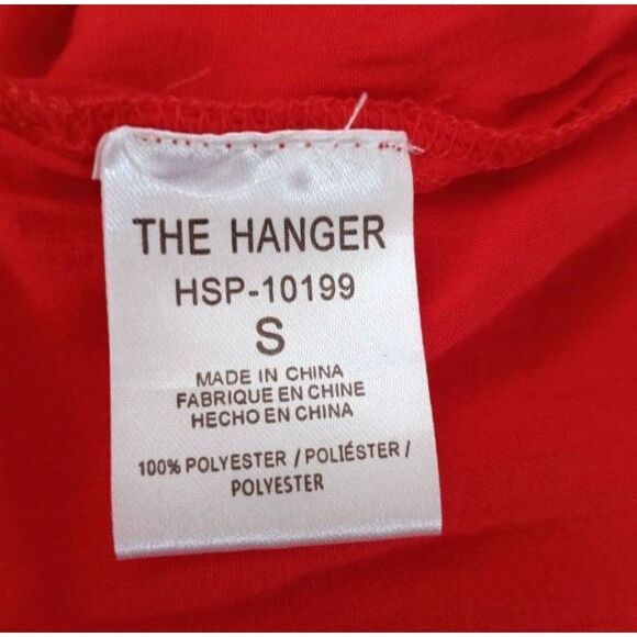 THE HANGER RED COLD SHOULDER ROMPER SZ.S EUC. - Picture 7 of 8